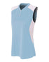 A4 Women's 2-Button Sleeveless Jersey with Contrast Inserts (NW3318)